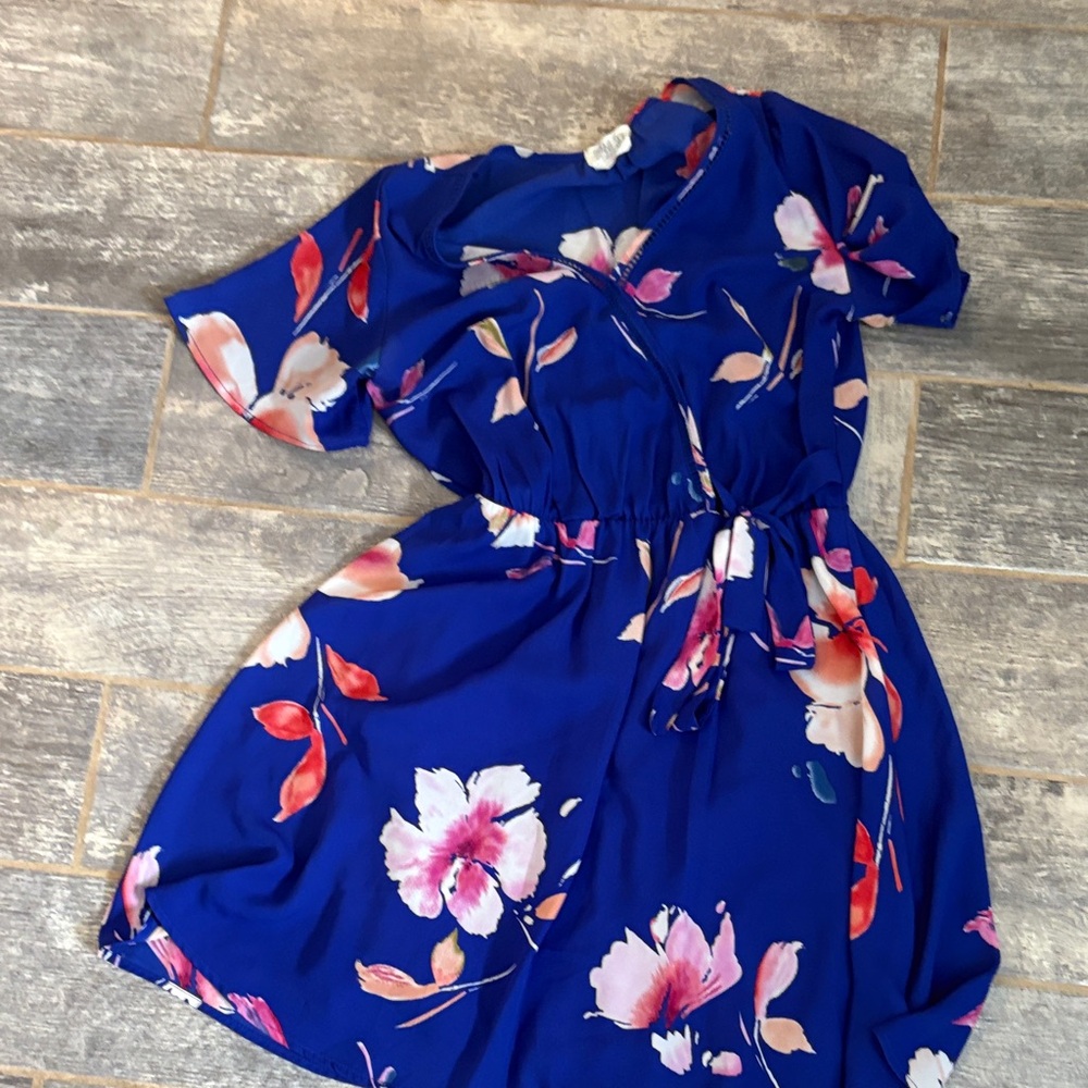 Sienna Sky Blue Floral Dress